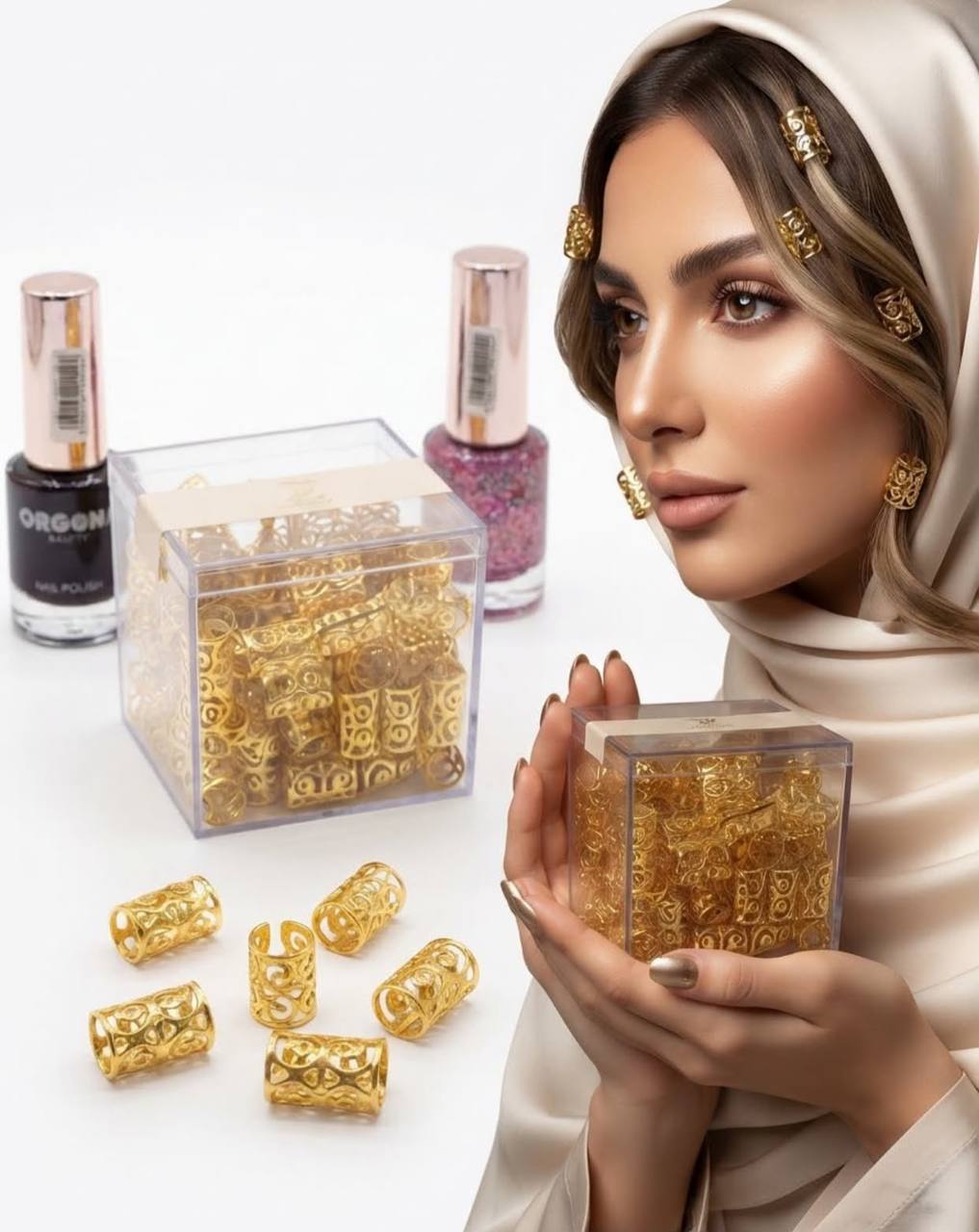 اكسسوار للشال والشعر 